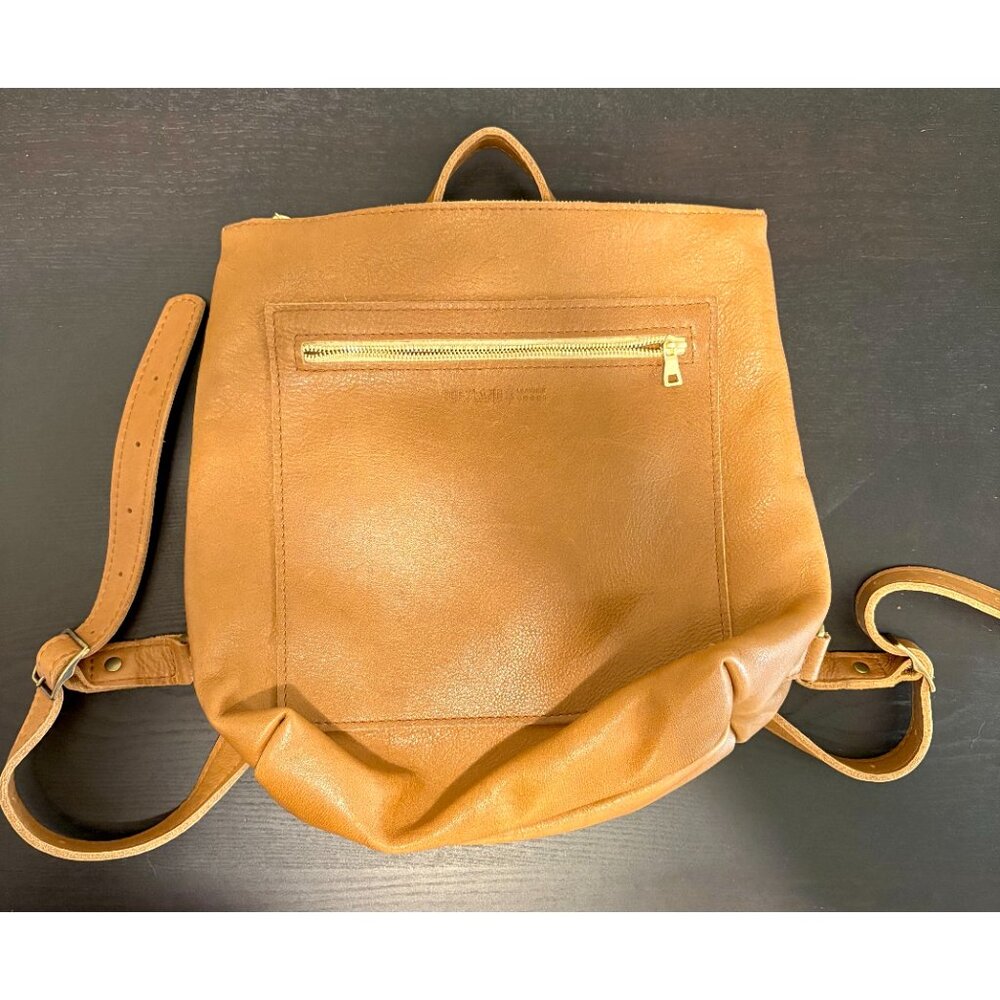 Portland Leather Goods Tote Backpack Almost Perfect "Shortbread" (Rare Color)